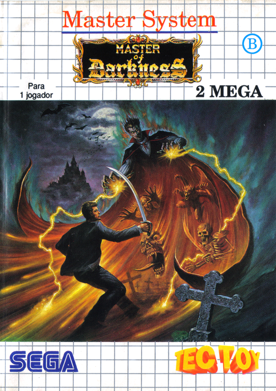 Master of Darkness box art for Sega Master System